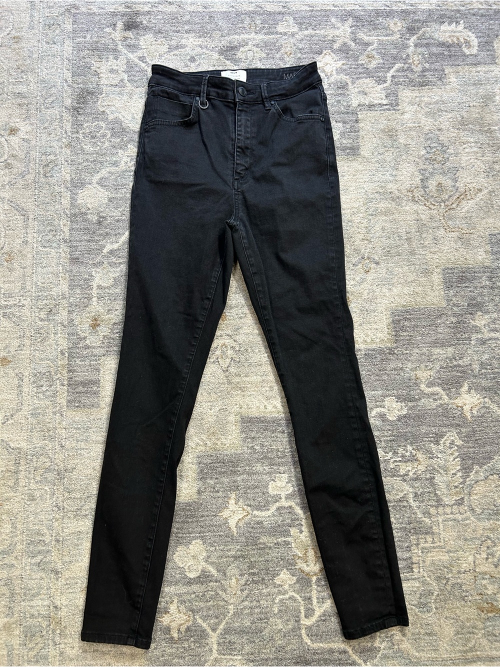 NEUW Marilyn Black Skinny Jeans High Rise Stretch Denim size 27